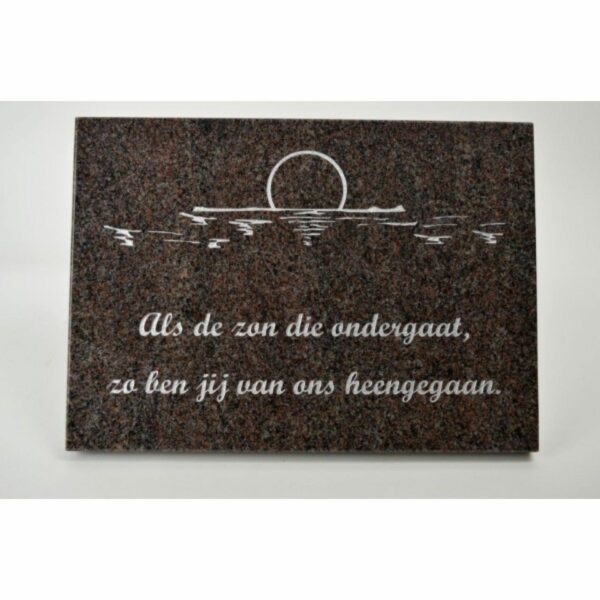 Grafsierstuk nr 25 met steun